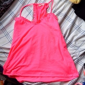 Hot Pink tank top heart and hips size medium.